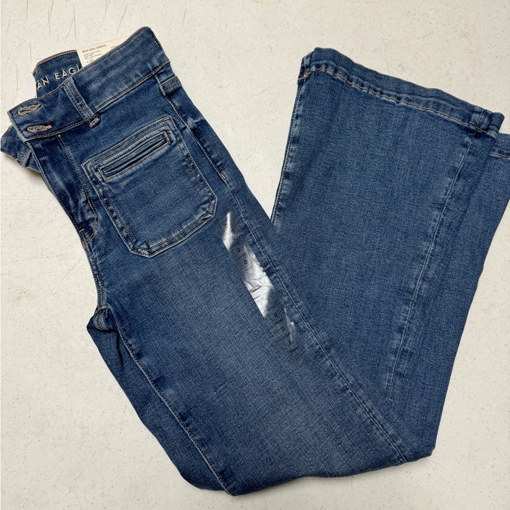 AE high-rise flare jeans